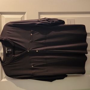 NWT Ellen Tracy 3/4 sleeve blouse - black- size xl
